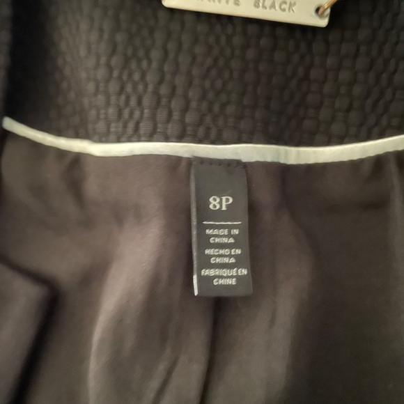 WHBM Black Cropped Jacket Size 8P - Picture 5 of 7